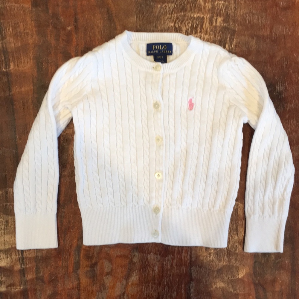 Polo by Ralph Lauren Mini-Cable Cotton Cardigan